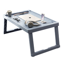 Foldable Bed Desk for Laptop and Study, Portable Dorm Room Table, No Assembly Required