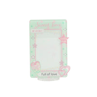 Ins Korean Style Star Acrylic Desktop Photo Frame for 3-inch Cards, Student Desk Decoration