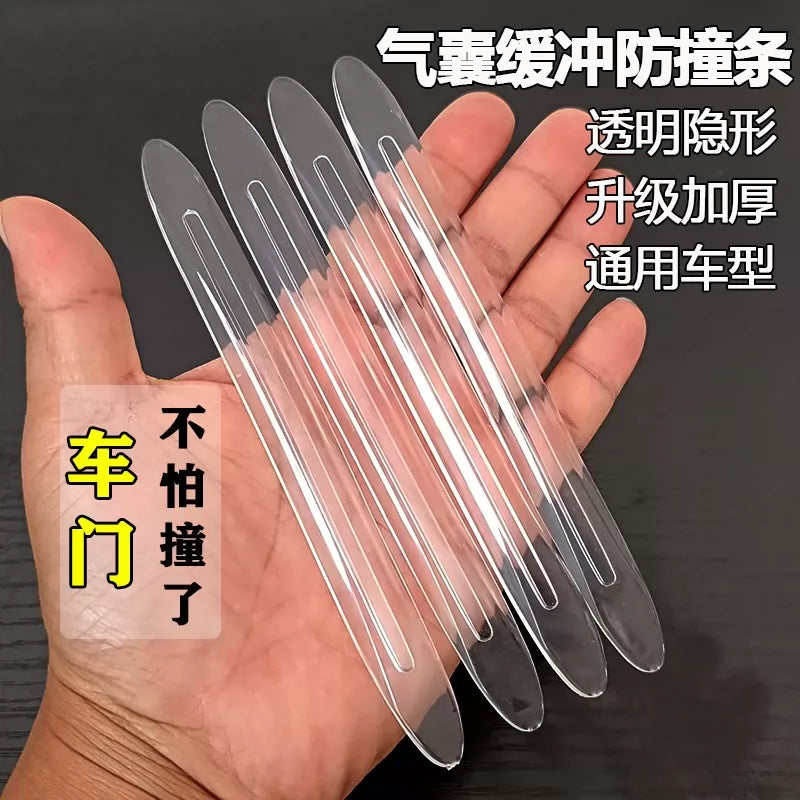 Car Door Edge & Rearview Mirror Protector Strips - Anti-Collision Silicone Guards