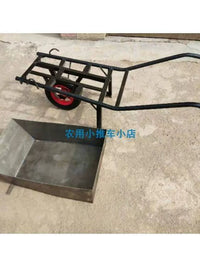 Heavy-Duty Single-Wheel Wheelbarrow for Construction, Farm, and Garden Use
