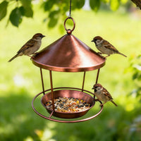 Hanging Iron Ring Bird Feeder for Outdoor Garden Decoration