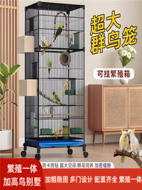 Large Parrot Bird Cage for Breeding and Pet Birds - Spacious Luxury Villa for Cockatiels, Budgies, and Peonies
