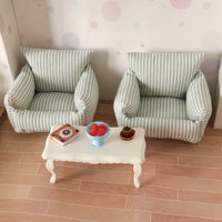Miniature 1:12 Scale Dollhouse Single Sofa for BJD Dolls, Living Room Furniture Model