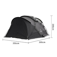 Outdoor Spherical Glamping Tent with Mosquito Net and Sunshade, Portable Folding All-Season Camping Shelter