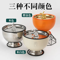 Double-Layer Stainless Steel Ice Bucket with Tongs for Bar, Home, and Commercial Use