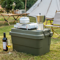 Car Trunk Organizer Storage Box with Handle, Thickened Large Outdoor Camping Storage Bin