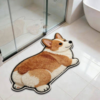 Cartoon Absorbent Non-Slip Diatomaceous Earth Bath Mat for Bathroom and Toilet
