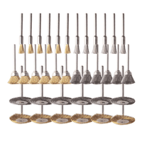 36-Piece Rotary Tool Wire Brush Set for Polishing and Rust Removal