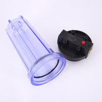 10-inch Transparent Water Filter Housing for Whole House Sediment Pre-filtration System with Copper Ports