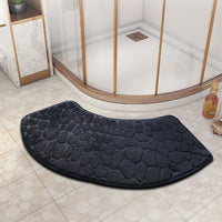 Non-Slip Absorbent Sector Shower Mat for Bathroom