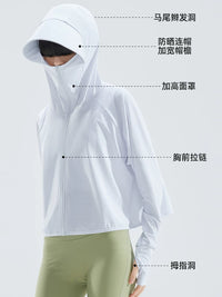 Mulin Sen Women's UPF 50+ UV Protection Sun Protection Jacket with Large Brim Hood