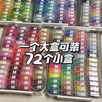 Perler Bead Storage Box with 72 Small Square Containers and Display Rack