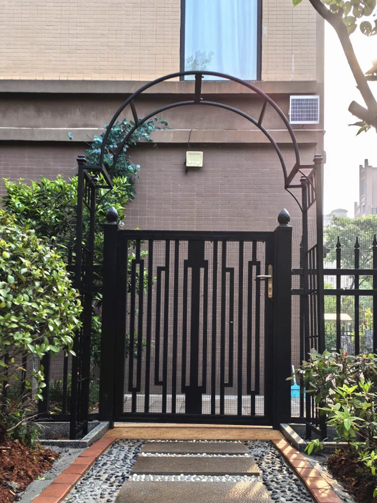 Chinese Style Stainless Steel Garden Arch for Climbing Plants, Outdoor Patio Trellis
