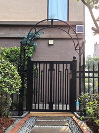 Chinese Style Stainless Steel Garden Arch for Climbing Plants, Outdoor Patio Trellis