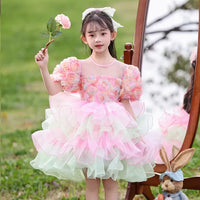 Girls' Princess Performance Dress for Kindergarten Dance & Chorus