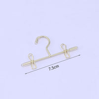 Doll Clothes Metal Hangers with Clips for BJD Dolls and Cotton Dolls
