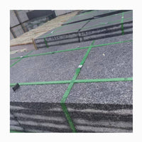 Flamed Black Granite Slabs for Landscaping and Construction