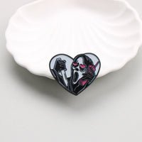 Gothic Movie Style Metal Brooch Pin for Backpacks and Apparel, Halloween Limited Edition