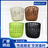 Cute Cartoon Kids' Bike Pumpkin Woven Basket Front Handlebar Storage for Stroller Scooter