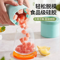Silicone Ice Cube Mold Ice Cup Refrigerator Ice Tray Ice Bucket Household DIY Crushed Ice Maker Pinch Ice Cup