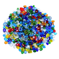 Colorful Glazed Crystal Crushed Stones for Fish Tanks, Planters, and Decor