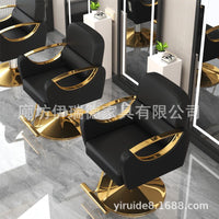 Reclining Hydraulic Barber Chair with Swivel, Stainless Steel Base for Hair Salon
