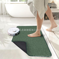 Linen Rubber Non-Slip Absorbent Quick-Dry Bathroom Mat