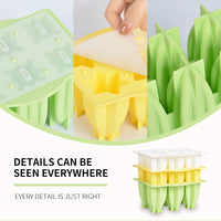 Sanxin New Spiral Ice Cream Silicone Mold Food Grade Ice Tray Popsicle Cake Ice Cream with Lid Mold