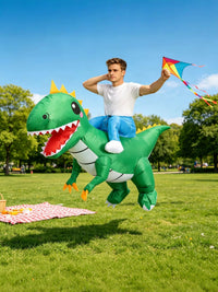 Inflatable Dinosaur Rider Costume for Halloween & Parties