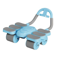 Automatic Rebound 4-Wheel Abdominal Roller with Elbow Support for Core Training
