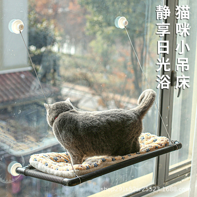 Cat Window Hammock with Suction Cups - Breathable Mesh Perch for All Seasons