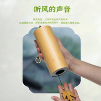 Retro Bamboo Wind Chime Japanese Chord Wind Chime Musical Instrument Outdoor Antique Bamboo Wind Chime Ornament