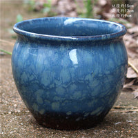 Imitation Wood-Fired Succulent Planter Pot, Unglazed Terracotta Bonsai Pot, Ceramic Flowerpot for Succulents and Landscaping