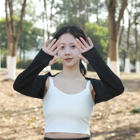 Ice Silk Shoulder Shrug Arm Sleeves for Sun Protection Golf Outdoor Sports