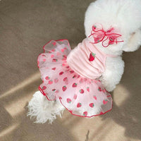 Pet Bowknot Princess Dress for Small Dogs & Cats - Breathable Summer Apparel