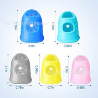Rubber Finger Cots for Finger Protection and Guitar Playing - 5 Size Set