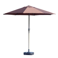 Outdoor Patio Garden Market Umbrella with UV Protection, Large Sunshade for Beach, Booth, or Leisure