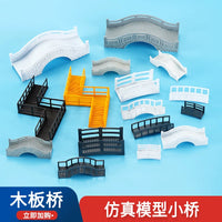 Miniature Landscape Bridge Model for DIY Sand Table Architecture