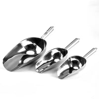 MFEI Stainless Steel Non-Slip Ice Scoop Food Tea Shovel Multi-Purpose Thickened