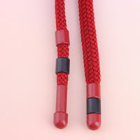 0.7cm Flat Nylon-like High Elastic Drawstring with Metal Tips for Hoodies, Pants, and Crafts