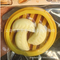 Dumpling Squeeze Toy, Food Shaped Stress Relief Fidget Toy, Sensory Toy for Anxiety Relief