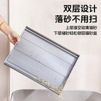 Adjustable Height Cat Litter Box Tracking Mat with Spill-Proof Design
