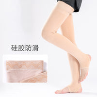 Unisex Cotton Knee-High Leg Warmers for Spring/Summer - Thin, Breathable, Anti-Slip, Thermal Support for Knees and Calves