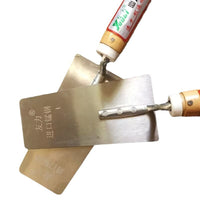 Long Handle Round Corner Trowel Stainless Steel Manganese Steel Plastering Tool Masonry Bricklaying Spatula