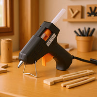 Mini Hot Melt Glue Gun with Stand, 20W High Viscosity 7mm Glue Gun for DIY Crafts and Multi-purpose Use