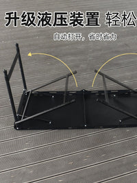 IGT Tactical Folding Camping Table - High Carbon Steel, Lightweight & Portable for Outdoor Picnic