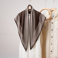 Luxury Faux Silk Triangle Scarf for Women, Lightweight Shawl, Versatile Neck Scarf