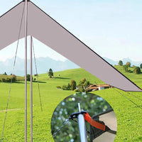 Outdoor Large Silver-Coated Sunshade Canopy Portable Camping Tent Equipment