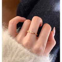 Red Enamel Rhinestone Rhombus Adjustable Ring for Women, Christmas New Year Festive Index Finger Ring