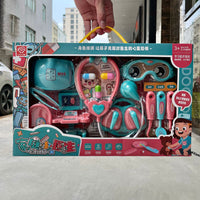 Kids Pretend Play Doctor Kit with Stethoscope, Glasses, Mask & Medical Tools